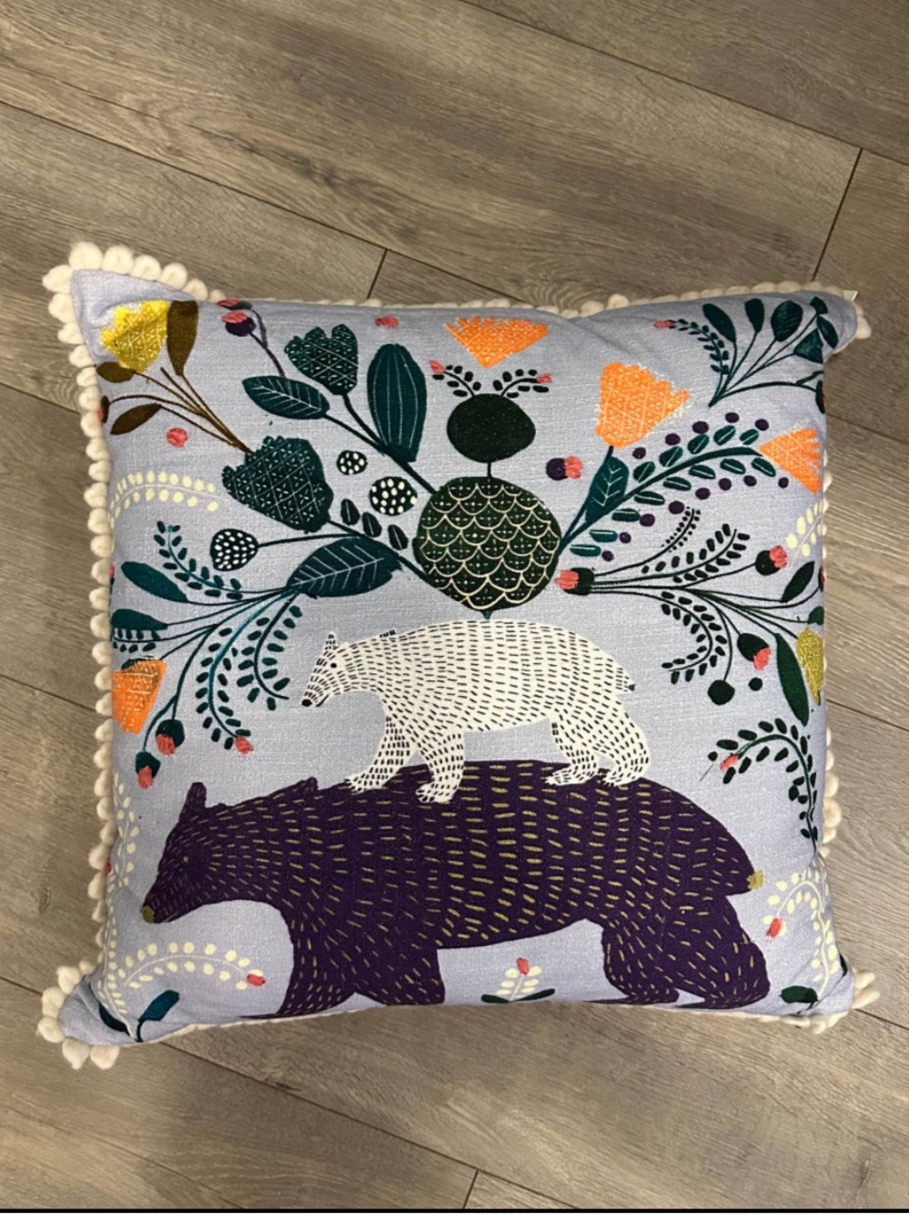 NWT Anthropologie bears pillow
